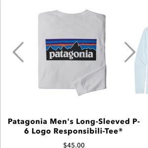 PATAGONIA MENS LONG SLEEVE